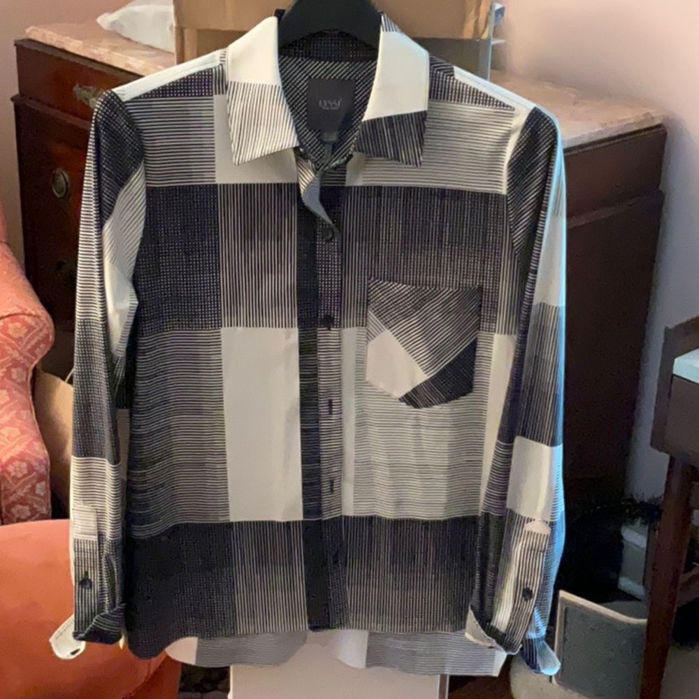 Gorgeous Lysse black & white blouse